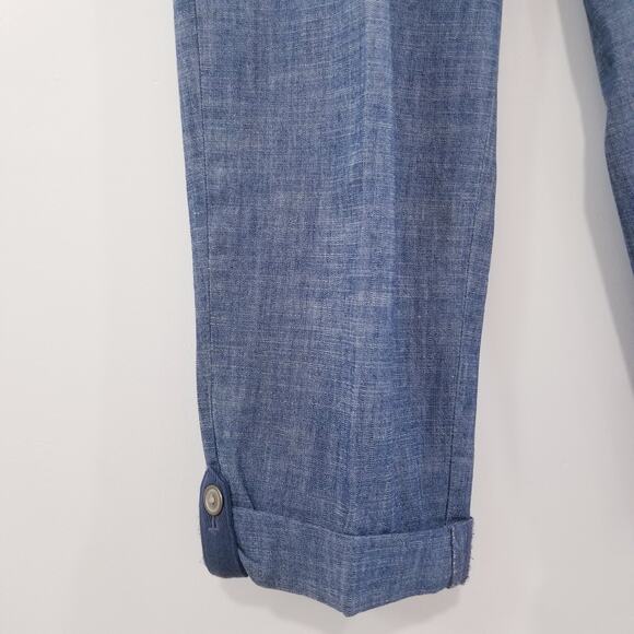 Talbots Blue Denim Mid rise Cropped Pants - Picture 5 of 12